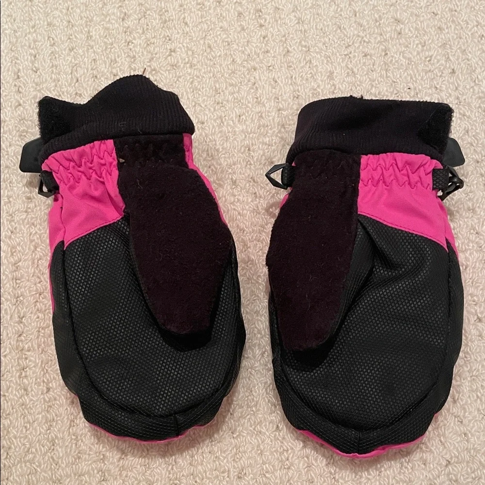 Obermeyer Kids' Fuchsia and Black Mittens